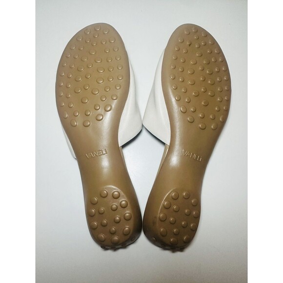 VANELi Tallis White Bogota Slip On Leather Toe Loop Sandals Women's 10.5 - Picture 8 of 10